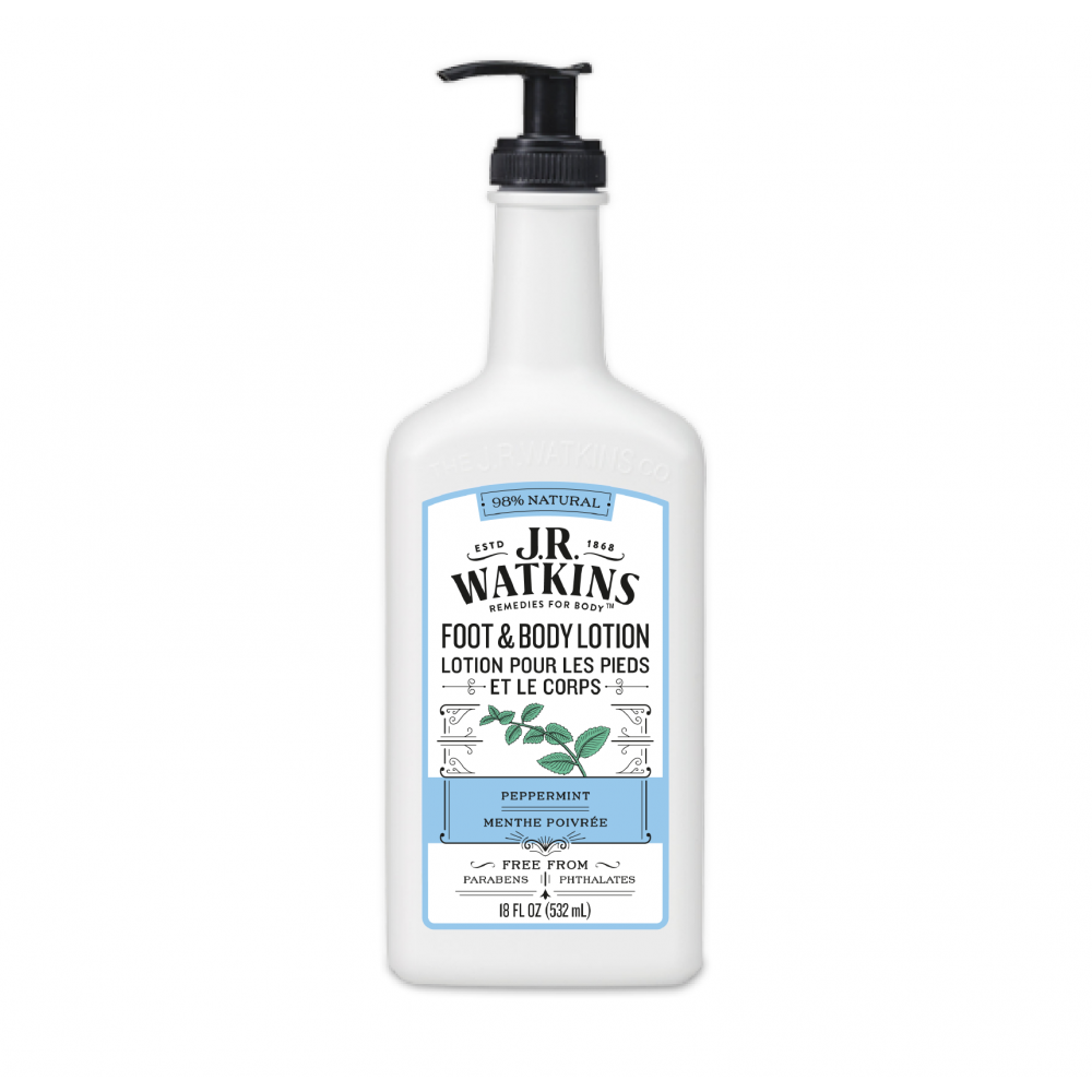 J.r Watkins Peppermint Foot And Body Lotion