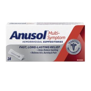 Anusol Multi-symptom Hemorrhoidal Suppositories Hemorrhoid Treatment