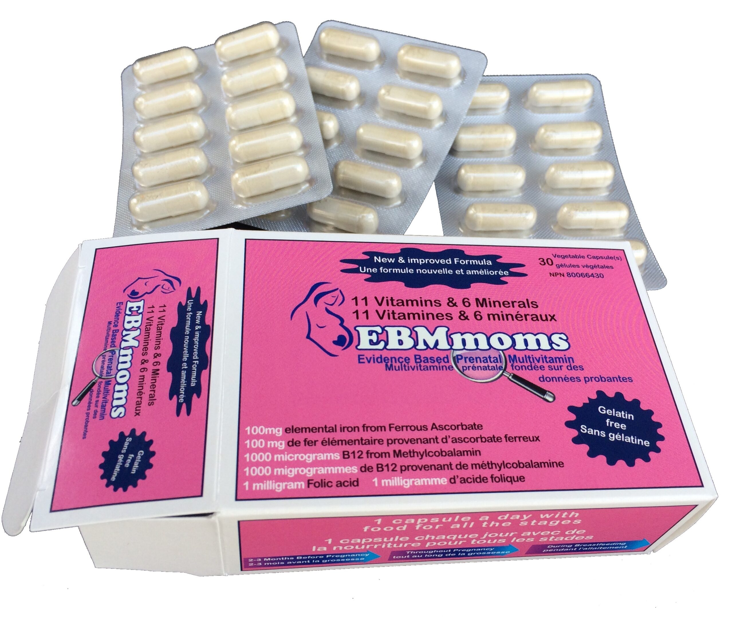 Ebmmoms Capsules 30and#8217;s Prenatal Care Supplement