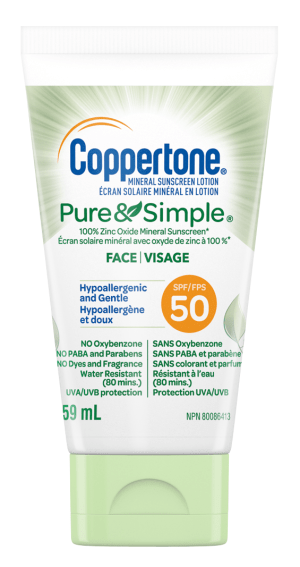 Coppertone Pure&smpl Face Spf50