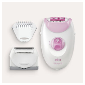 Braun Epilator Silk-epil 3-270 With Bikini Trimmer And 3 Extras