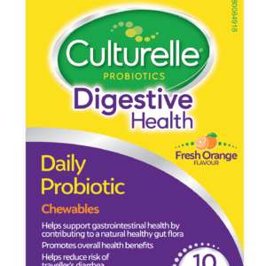 Culturelle Digestive Health Daily Probiotic Fresh Orange Chewables Antacids and Digestive Support