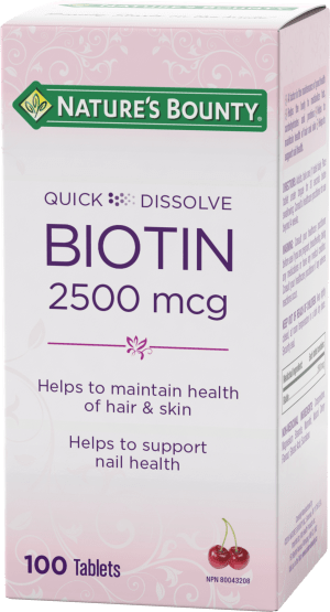 Nature's Bounty Quick Desolve Chewable Biotin