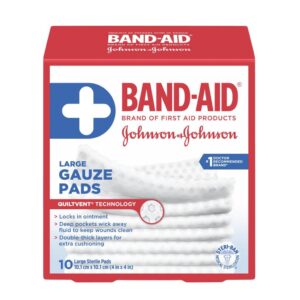 J&j Band-aid Gauze Pads Lg