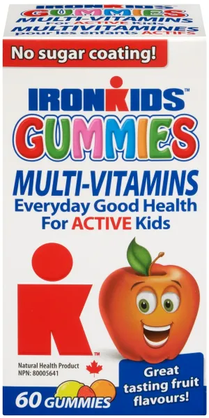 Ironkids Multi-vitamin Gummies, 60 Units