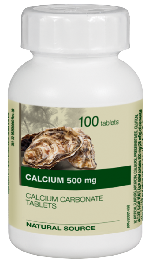 Novo-calcium Oyster Shel 500mg Vitamins And Minerals