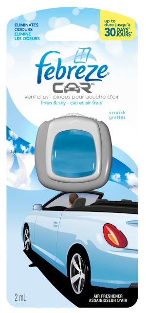 Febreze Car Clip Linen/sky