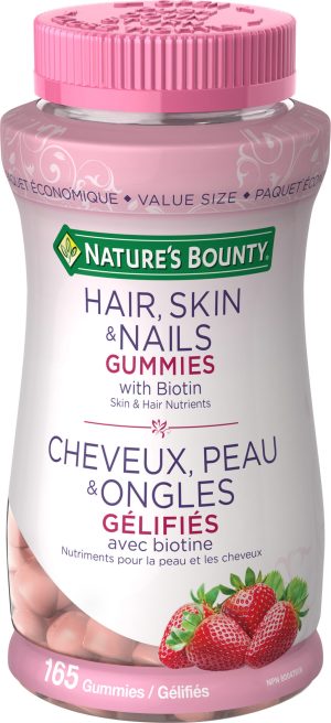 Nature's Bounty Hair, Skin And Nail Gummies With Biotin