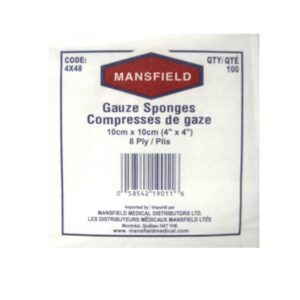 Mansfield Non-Sterile 8 Ply Gauze Sponges Bandages and Dressings