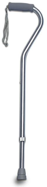 Amg * Aluminum Cane Adjustable Spring Silver