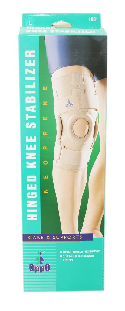 Oppo Medical Neoprene Right Or Left Hinged Knee Stabilizer (unisex; Natural), Large
