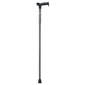 Hugo Smoke Adjustable Folding Cane With Reflective Strap