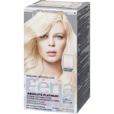L’oreal Paris Feria Multi-faceted Shimmering Permanent Hair Color, Extreme Platinum, 1 Kit Hair Colour Treatments