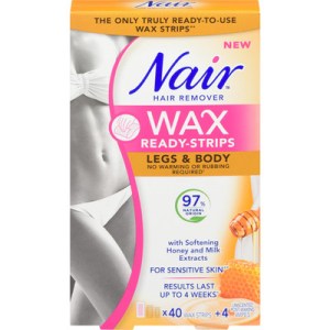 Nair Wax Ready Strips For Legs & Body With Milk And Honey