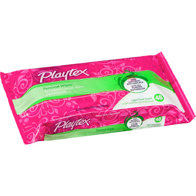 Playtex Personal Wipes Refill Pack Light Fresh Scent 48 Wipes Moisturizers, Cleansers and Toners