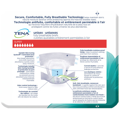 Tena Proskin Unisex Adult Diapers, Maximum Absorbency, Large Large - 14.0 Ea - Image 4