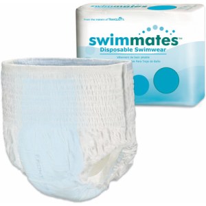 Unisex Adult Bowel Containment Swim Brief Swimmates Pull On With Tear Away Seams Small Reusable Mode – 22 Count By Principle Business Enterprises Home Health Care