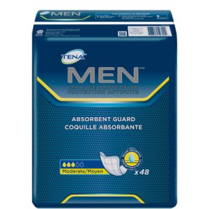 Tena Men’s Incontinence Guards, Moderate Moderate – 48.0 Ea Incontinence