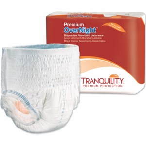 Tranquility Premium Overnight Disposable Absorbent Underwear Xxl – 48.0 Ea Incontinence