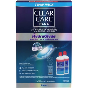 Clear Care Clear Care Plus Twin 2x360ml 720.0 Ml Contact Lens