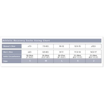 Athletic Recovery 401cl99 15-20mmhg Athletic Recovery Closed Toe, Calf Socks - Black, Large - Image 6