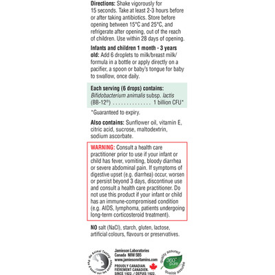 Jamieson Probiotic Baby - Image 3