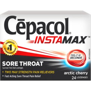 Cepacol Instamax Arctic Cherry, Sore Throat Lozenges Throat Lozenges and Sprays