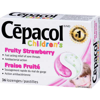 Cepacol Cepacol Children's Fruity Strawberry, Sore Throat Lozenges, 36 Ct 36.0 Count - Image 3