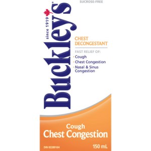 Buckleys Buckley’s Chest Decongestant Cough Syrup Sucrose-free 150ml 150.0 Ml Cough, Cold and Flu Treatments
