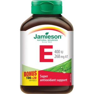 Jamieson Vitamin E 400 Ui/268 Mg At 120.0 Count