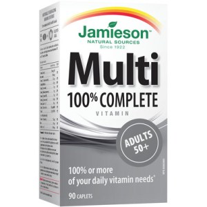 Jamieson Adults 50+ 100% Complete Multivitamin Caplets 90.0 Count