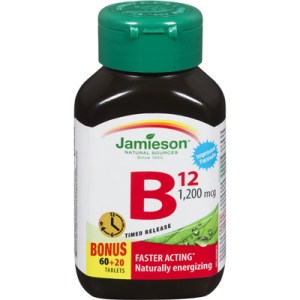 Jamieson Vitamin B12 1,200 Mcg Timed Release Tablets 80.0 Count