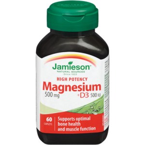 Jamieson Laboratories Jamieson Magnesium 500 Mg + D3 500 Iu