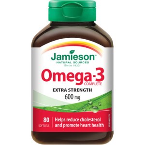 Jamieson Natural Sources Omega-3 Softgels 80.0 Count Herbal And Natural