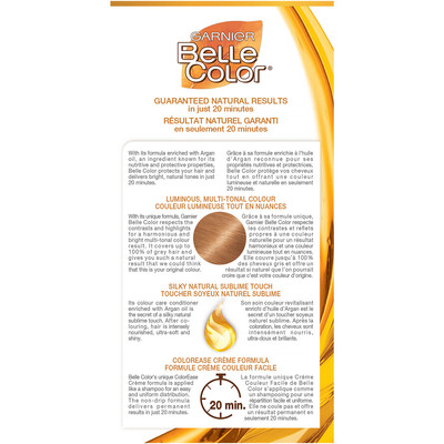 Belle Color Bridal Honey Amber Blonde 7.33 Hair Colour Treatments