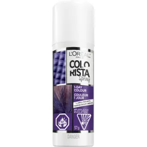 L'oreal Paris Colorista Hair Makeup Temporary 1-day Hair Color Spray, Purple, 2 Oz.