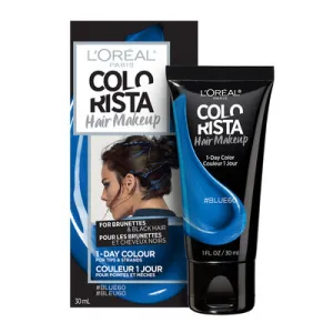 Loreal Paris Colorista Hair Makeup 1-day Hair Color, Blue60 (for Brunettes), 1 Fl. Oz.,