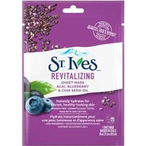 St. Ives Skin Care Sheet Mask Revital Acai 1 Ct Skin Care