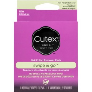 Cutex Swipe And Go Nail Polish Remover Pads 10. Manicure and Pedicure