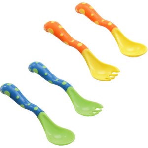 Nuby Nuby 4 Pc. Fork & Spoon Set 4.0 Pieces Baby Needs