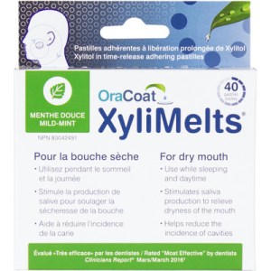 Xylimelts Xylimelts Adhering Pastilles Mild Mint Falvour 40.0 Pieces Cold Sore and Dry Mouth Treatments