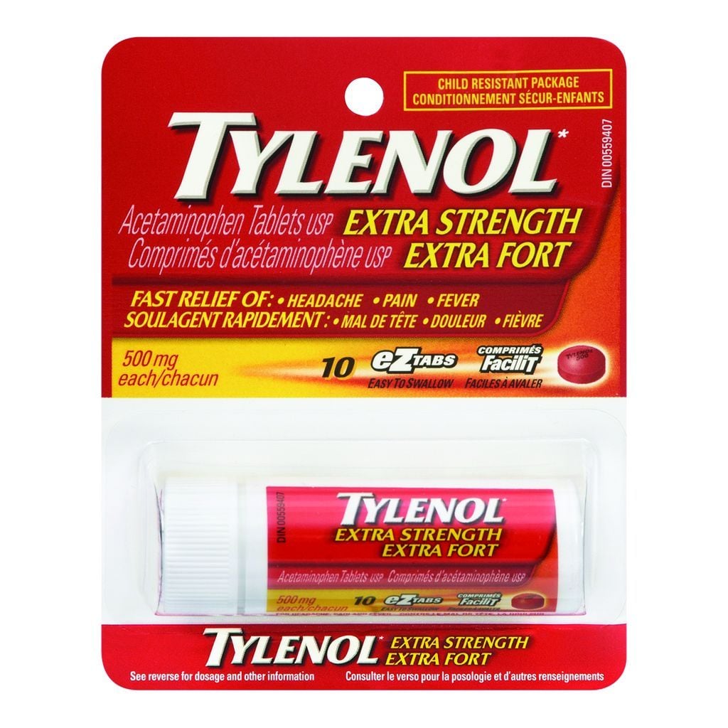 Tylenol Extra Strength Ez Tabs 10/pack