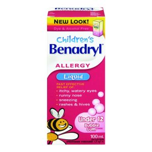 BENADRYL * CHILDREN LIQUID 100ML Antihistamines