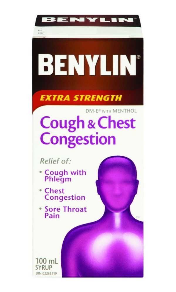 Benylin Dm-e Extra Strength Cough Syrup 100ml Cough, Cold and Flu Treatments
