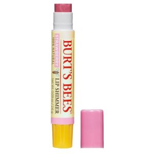 Burt’s Bees 100% Natural Moisturizing Lip Shimmer, Strawberry, 1 Tube Cosmetics