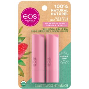 Eos Organic Stick Lip Balm Strawberry Sorbet Lip Care