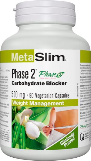 Metaslim Metaslim Phase 2 White Kidney Bean Extract 500 Mg 90.0 Capsules