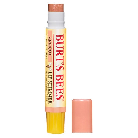 Burt’s Bees 100% Natural Moisturizing Lip Shimmer, Apricot – 1 Tube Cosmetics