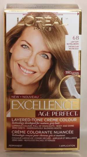 L'oreal Paris Excellence Age Perfect Hair Color For Gray Hair, Light Soft Neutral Brown
