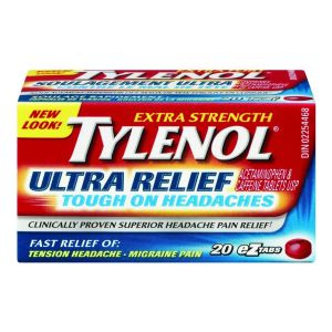 Tylenol Ultra Relief Acetaminophen Ez Tablets, 500 Mg